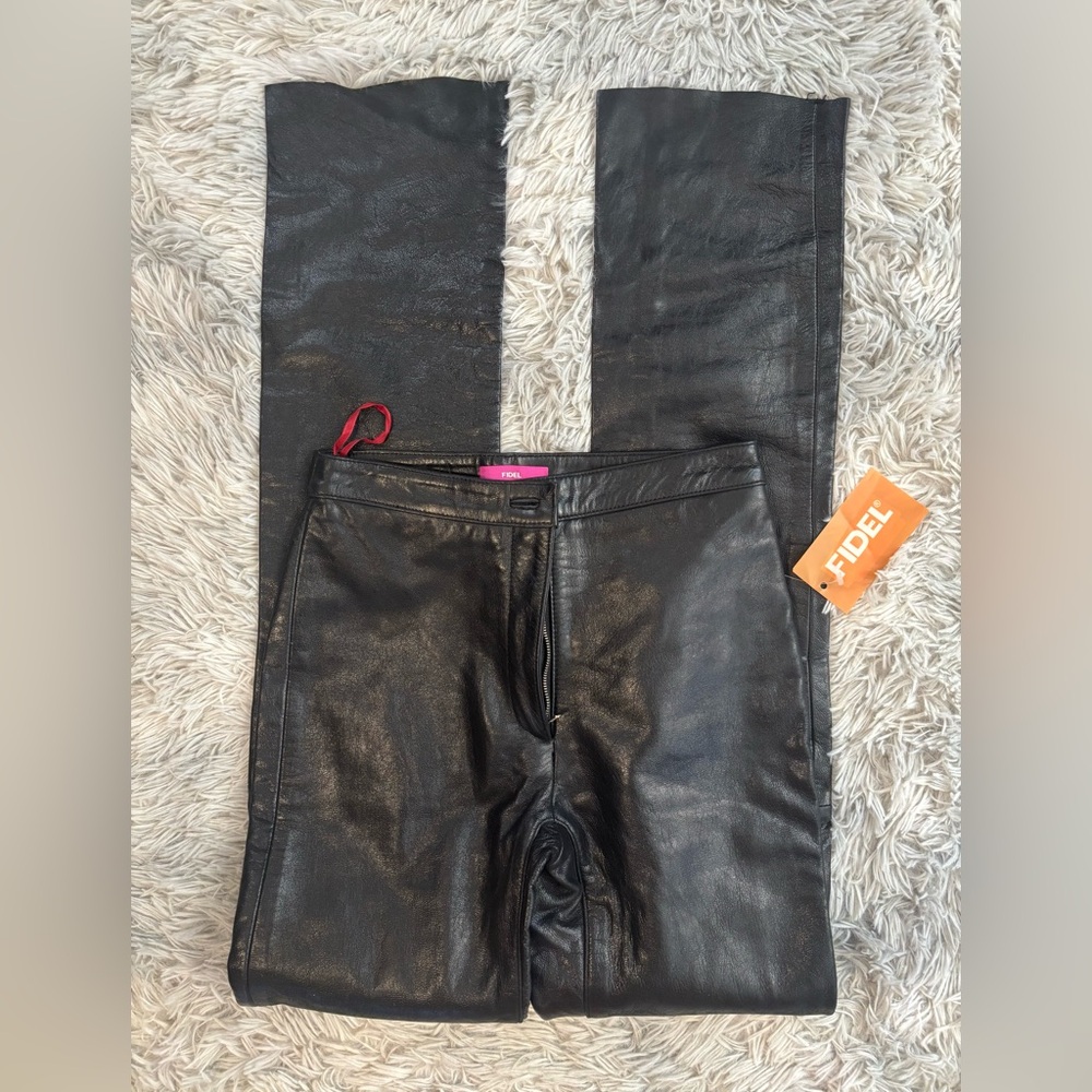 NWT High Waist Leather Pants